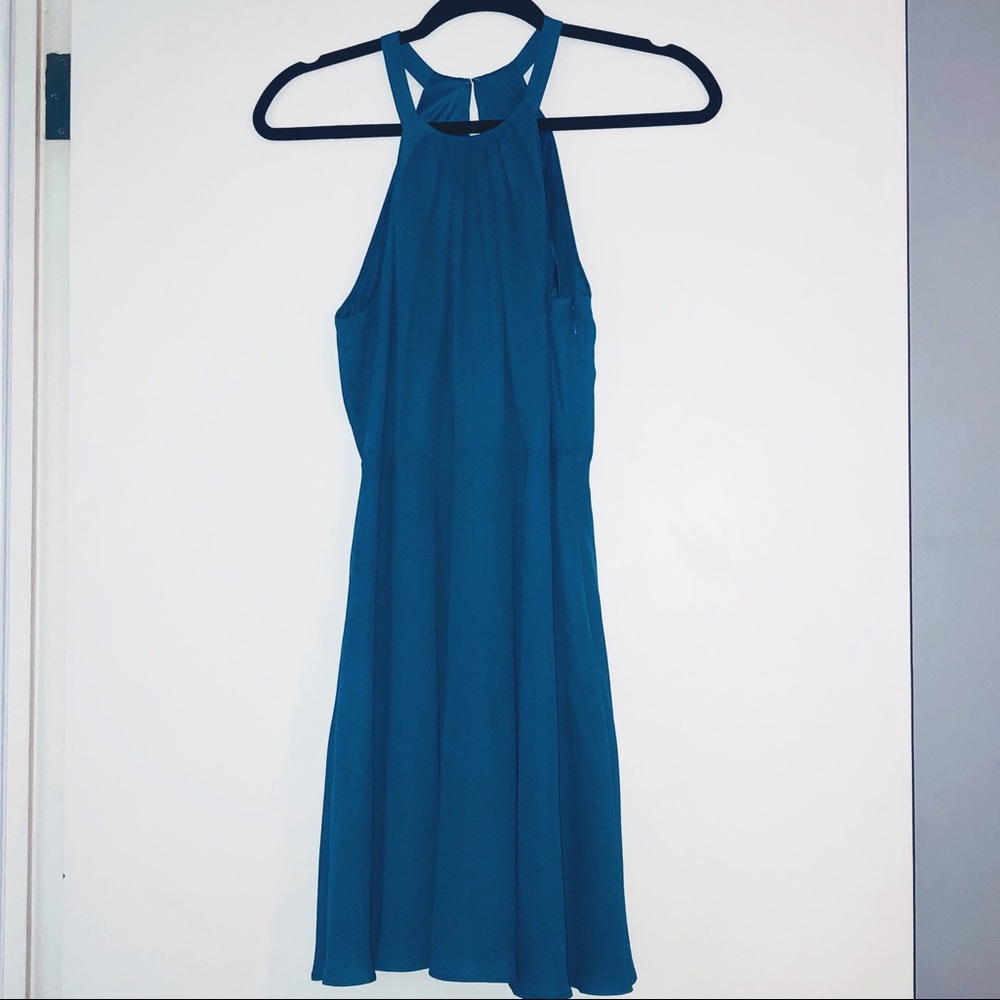 Teal cocktail dress